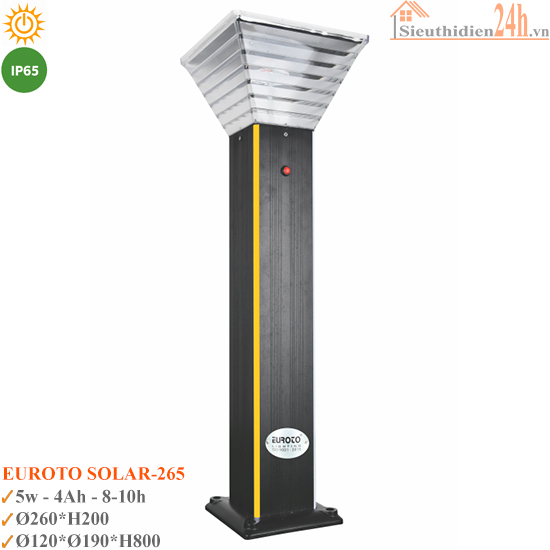 Đèn Trụ Sân Vườn Euroto SOLAR-TRU-265