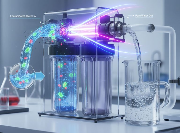 Tia UV tiêu diệt vi sinh vật gây bệnh và trả lại dòng nước sạch cho con người