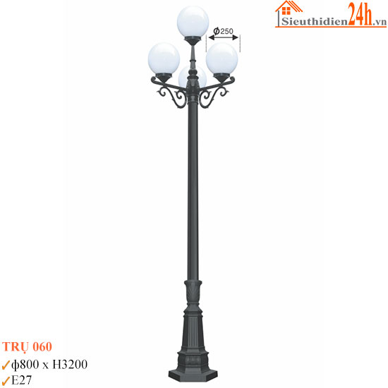 Đèn Trụ Sân Vườn Euroto TRU-060
