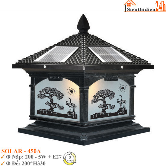 Đèn Trụ Cổng Euroto SOLAR-450