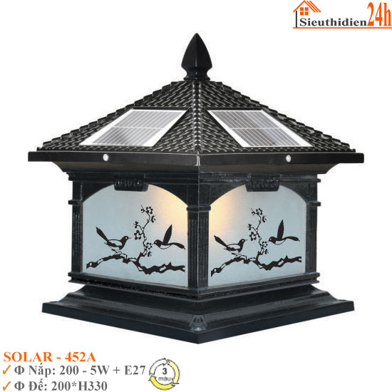 Đèn Trụ Cổng Euroto SOLAR-452