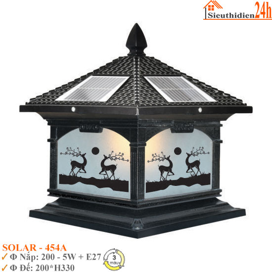Đèn Trụ Cổng Euroto SOLAR-456