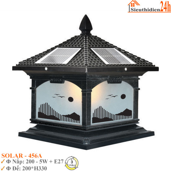 Đèn Trụ Cổng Euroto SOLAR-454