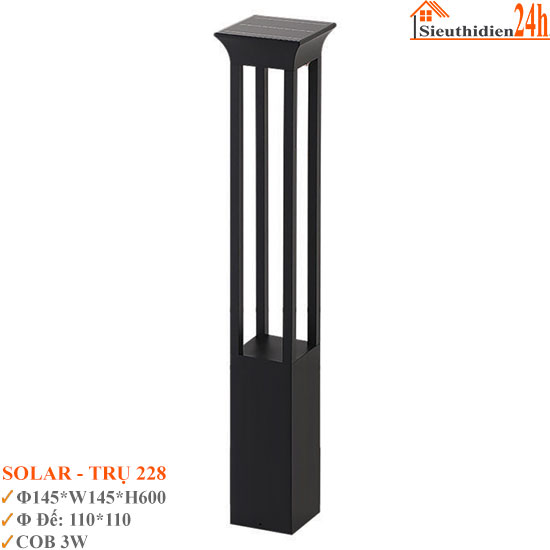 Đèn Trụ Sân Vườn Euroto SOLAR-228