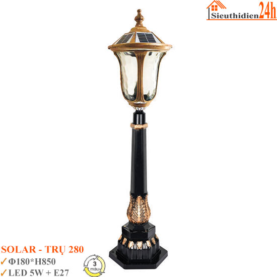 Đèn Trụ Sân Vườn Euroto SOLAR-280