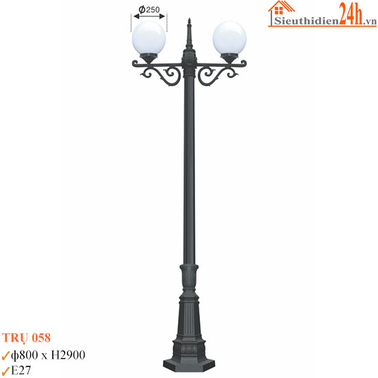 Đèn Trụ Sân Vườn Euroto TRU-058