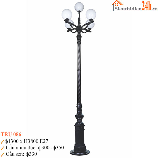 Đèn Trụ Sân Vườn Euroto TRU-086