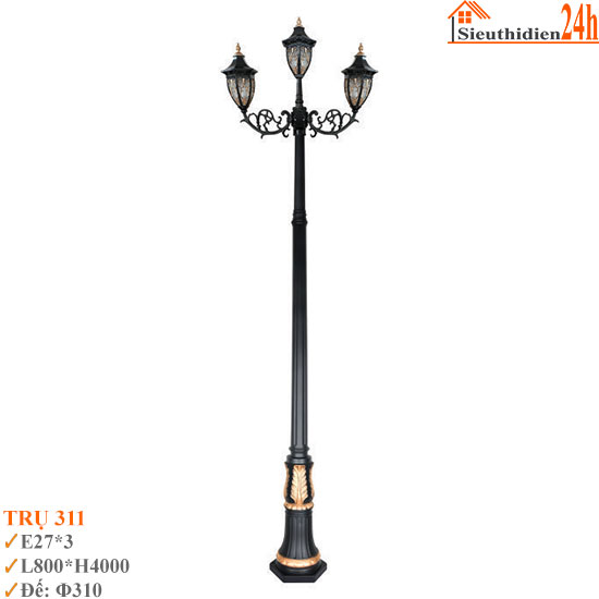 Đèn Trụ Sân Vườn Euroto TRU-311