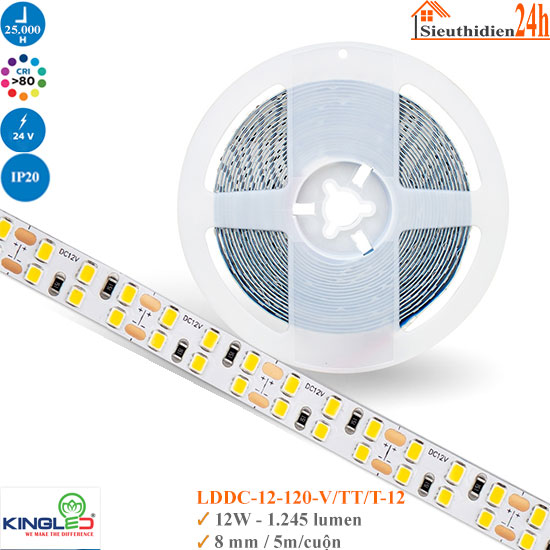Đèn Led Dây KingLed LDDC-12-120 12W 24VDC