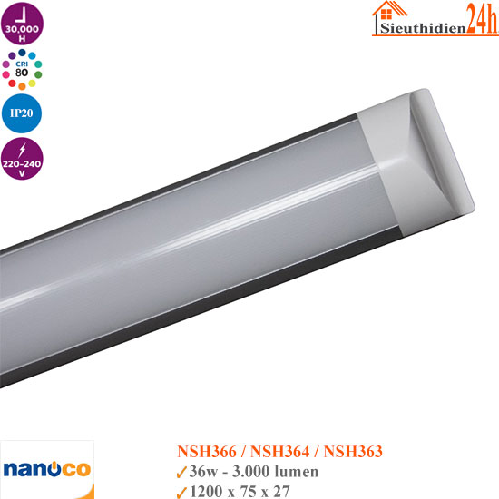 Đèn Led Bán Nguyệt Nanoco NSH36 36w
