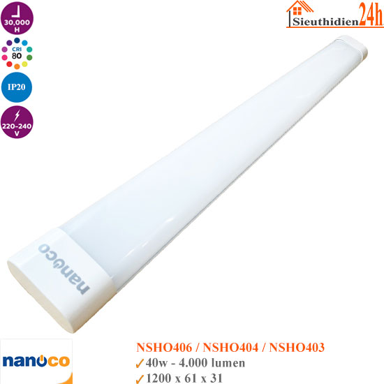 Đèn Led Bán Nguyệt Nanoco NSHO40 40w
