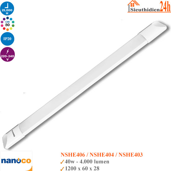 Đèn Led Bán Nguyệt Nanoco NSHE40 40W