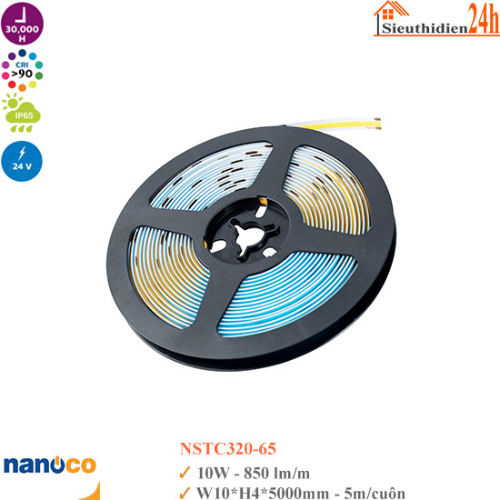 Đèn Led Dây Ngoài Trời Nanoco NSTC320-65 10w 24V