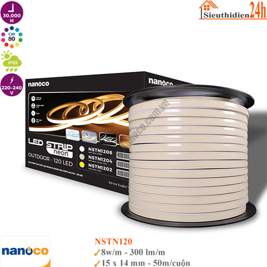 Đèn Led Dây Neon Nanoco NSTN120 8w 220V