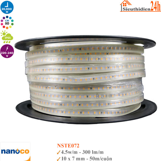 Đèn Led Dây Ngoài Trời Nanoco NSTE072 4.5w 220V