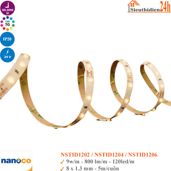 Đèn Led Dây Nanoco NSTID120 9w 24V