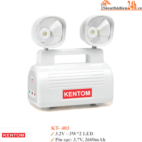 Đèn Sạc Chiếu Sáng Khẩn Cấp KenTom KT- 403