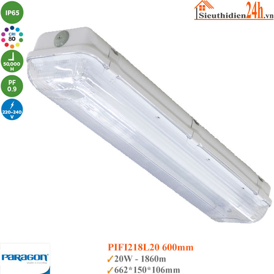 Đèn Chống Thấm Paragon PIFI218L20 10W*2