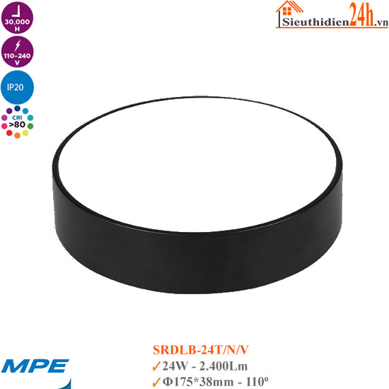 Đèn Led Ốp Trần MPE SRDLB-24 24W