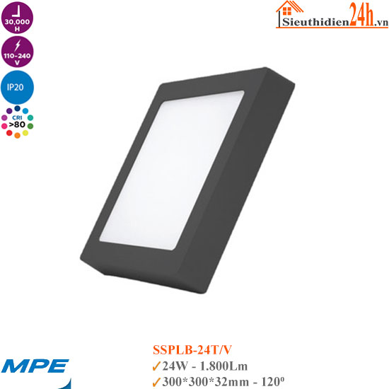 Đèn Led Ốp Trần MPE SSPLB-24 24W