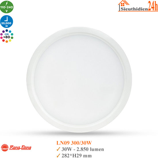Đèn LED Ốp Trần Rạng Đông LN09 300/30W