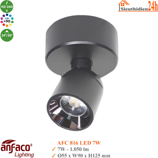 Đèn Rọi Đế Ngồi Anfaco AFC 816 7w