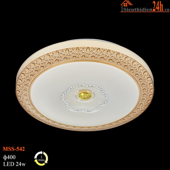 Đèn LED Ốp Trần Euroto MSS-542 24W 3 Màu