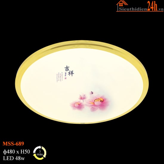 Đèn LED Ốp Trần Euroto MSS-689 48W 3 Màu