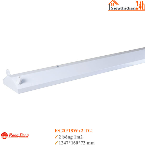 Máng đèn tam giác Rạng Đông FS 20/18Wx2 TG