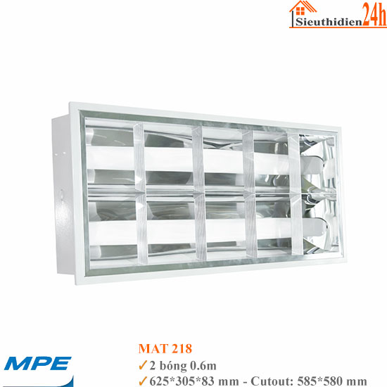 Máng xương cá âm trần đôi 0.6m MPE MAT 218
