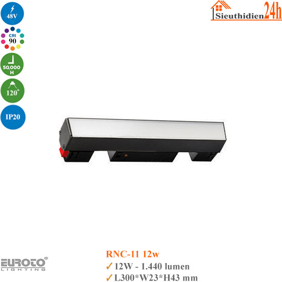 Đèn ray nam châm Euroto RNC-11 12w