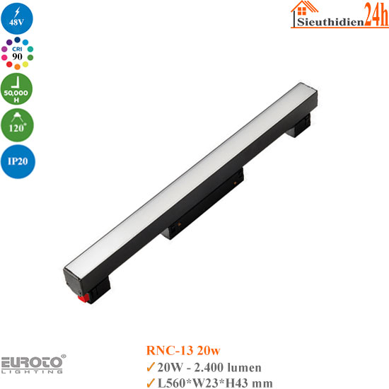 Đèn ray nam châm Euroto RNC-13 20w