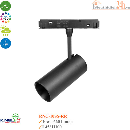 Đèn ray nam châm Kingled RNC-10SS-RR 10w