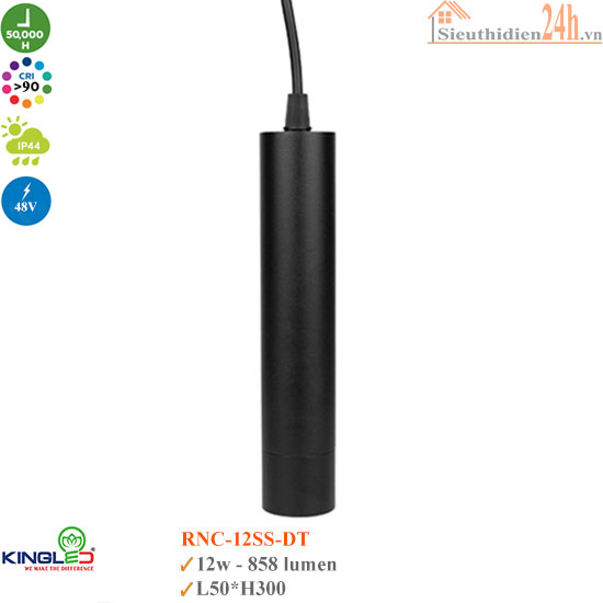 Đèn ray nam châm Kingled RNC-12SS-DT 12w