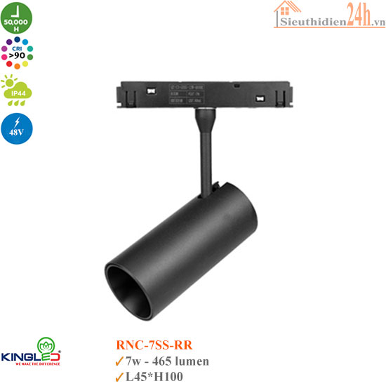 Đèn ray nam châm Kingled RNC-7SS-RR 7w