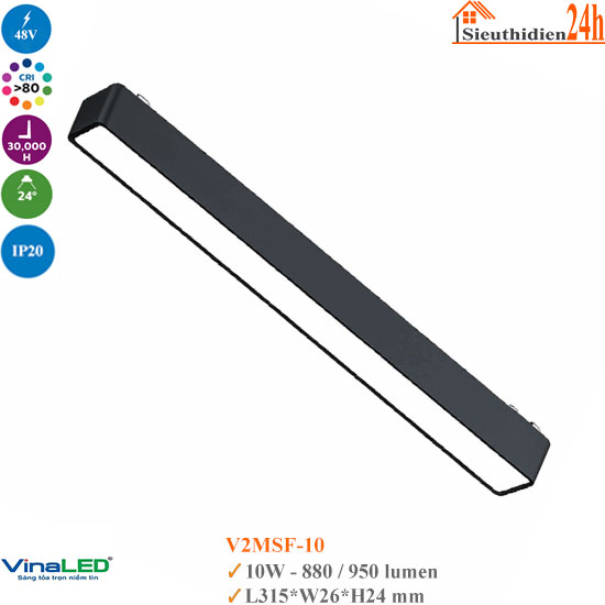 Đèn ray nam châm Vinaled V2MSF-10 10w