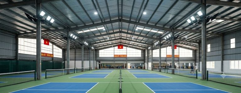 Đèn pha cho sân Pickleball trong nhà