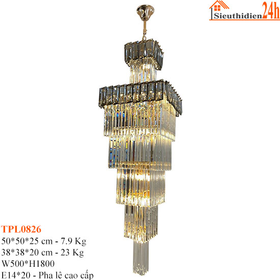 Đèn Thả Pha Lê TPL0826