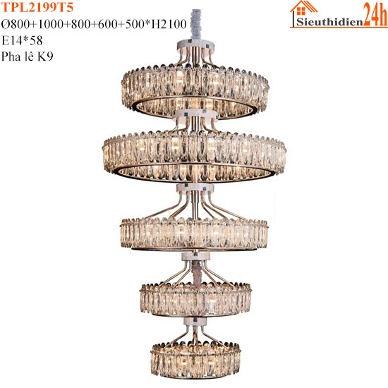 Đèn Thả Pha Lê TPL2199T5
