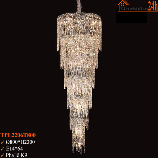 Đèn Thả Pha Lê TPL2206T800