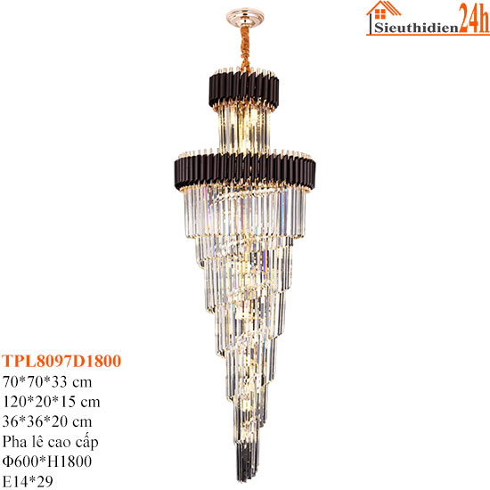 Đèn Thả Pha Lê TPL8097D1800