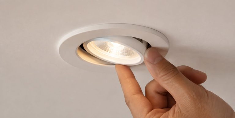 Cách điều chỉnh góc chiếu đèn spotlight âm trần