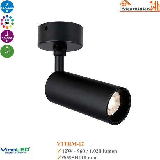 Đèn Rọi Đế Ngồi Vinaled V1TRM-12 12w