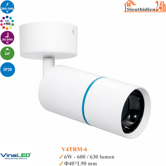 Đèn Rọi Đế Ngồi Vinaled V4TRM-6 6w