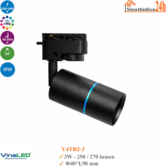 Đèn Rọi Ray Vinaled V4TR2-3 3w